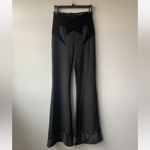 Luciana Balderrama So Fierce Western Flare Black Pants Sz 2